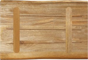 vidaXL Blat stołu z krawędzią 50x40x3,8 cm, drewno mango 5