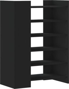 vidaXL vidaXL Szafka na buty, czarna, 74,5x37,5x100 cm 2