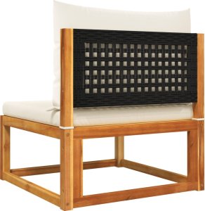 vidaXL vidaXL Ogrodowa sofa bez podłokietników, z poduszkami, drewno akacjowe 6