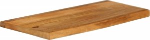 vidaXL Blat stołu z krawędzią 90x40x2,5 cm, drewno mango 2