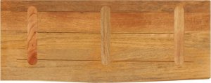 vidaXL Blat stołu z krawędzią 90x40x2,5 cm, drewno mango 5