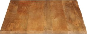 vidaXL Blat stołu z krawędzią 90x80x3,8 cm, drewno mango 4