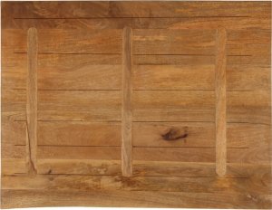 vidaXL Blat stołu z krawędzią 90x80x3,8 cm, drewno mango 5