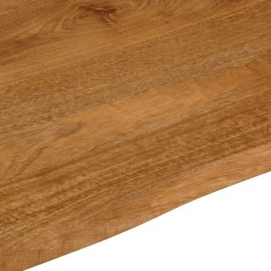 vidaXL Blat stołu z krawędzią 90x80x3,8 cm, drewno mango 7