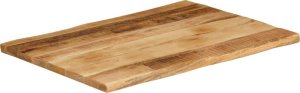 vidaXL Blat stołu z krawędzią 90x60x2,5 cm, drewno mango 2