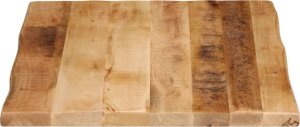 vidaXL Blat stołu z krawędzią 90x60x2,5 cm, drewno mango 4