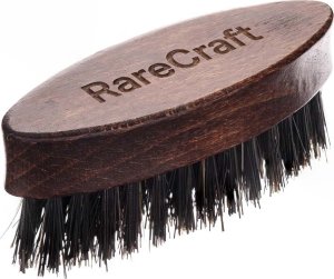 RareCraft RareCraft Podróżna szczotka do brody i wąsów z drewna bukowego - ciemna - 1 sztuka 1