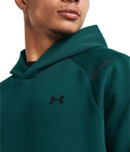 Under Armour Bluza męska UNDER ARMOUR z kapturem UA Unstoppable Fleece Zielona L 4