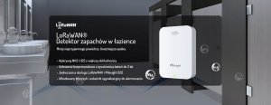 MILESIGHT IoT Milesight Bathroom Odor Detector LoRaWAN NH3 H2S 6