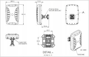 Moduł GPS Poynting Poynting Antennas 5G/LTE Mast/Wand A-XPOL-0024-V1-02 weiß N-Type (F) 11dBi 3