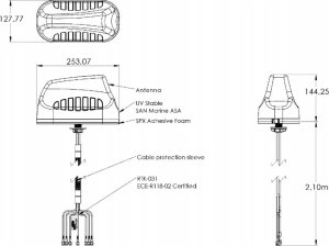 Moduł GPS Poynting Antennas 5G/LTE KFZ/Marine A-MIMO-0003-V2-17-B czarny SMA (M) & RPSMA Adapter 2