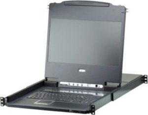 Przełącznik Aten Przełącznik KVM ATEN CL6708MW 43 cm LCD, USB-DVI, 8-portowy, niemiecki układ klawiatury 1