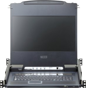 Konsola KVM Aten Przełącznik KVM CL6708MW 43 cm LCD, USB-DVI, 8-portowy, niemiecki układ klawiatury 2