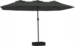 vidaXL Podwójny parasol ogrodowy, antracytowy, 449x245 cm 2