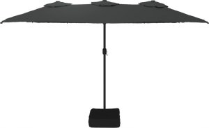 vidaXL Podwójny parasol ogrodowy, antracytowy, 449x245 cm 3