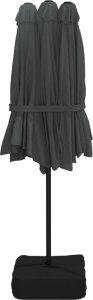 vidaXL Podwójny parasol ogrodowy, antracytowy, 449x245 cm 5
