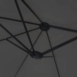 vidaXL Podwójny parasol ogrodowy, antracytowy, 449x245 cm 6