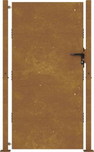 vidaXL Furtka ogrodowa, 105x205 cm, stal kortenowska, motyw drzewa 15