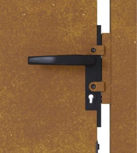 vidaXL Furtka ogrodowa, 105x205 cm, stal kortenowska, motyw drzewa 18