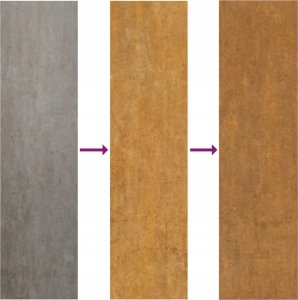 vidaXL Furtka ogrodowa, 105x205 cm, stal kortenowska, motyw drzewa 7