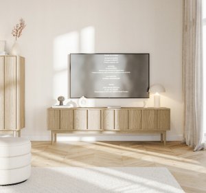 Selsey Szafka RTV Neksto z trzema szufladami 170 cm Dąb olejowany 5