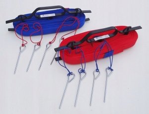 LINIE DO BOISKA SIATKÓWKI PLAŻOWEJ 16X8 NIEBIESKIE 2