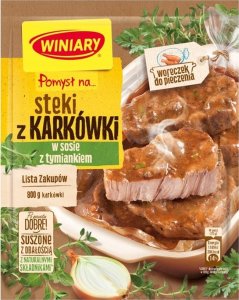 WINIARY Winiary Pomysł na.. Steki z karkówki w sosie z tymiankiem 40 g 1