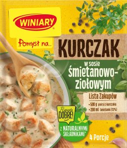 WINIARY Pomysł na... Kurczak w sosie śmietanowo-ziołowym 30 g 4