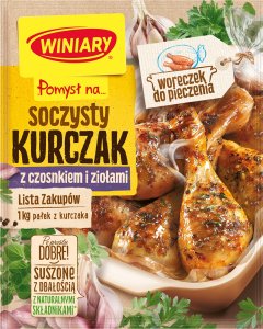 WINIARY Winiary Pomysł na... Soczysty kurczak z czosnkiem i ziołami 30 g 3