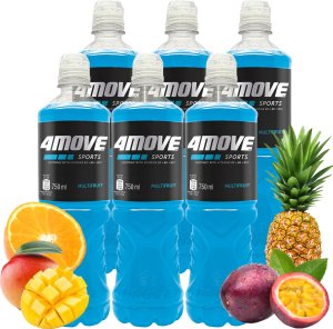 4Move 4Move Napój izotoniczny niegazowany o smaku wieloowocowym 750 ml x 6 sztuk 1