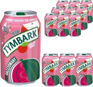 Tymbark Tymbark Napój gazowany jabłko arbuz 330 ml x12 sztuk 1