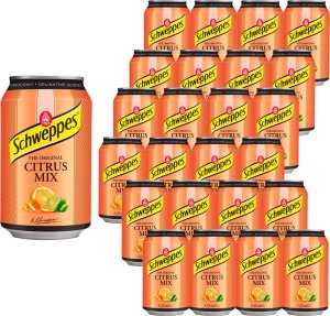 Schweppes Schweppes Citrus Mix Napój gazowany o smaku cytrusowym 330 ml x 24 sztuki 1