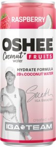 Oshee Oshee Coconut Water + Fruits Napój gazowany malina 250 ml 1