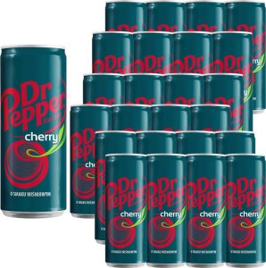 Dr Pepper Dr Pepper Cherry Napój gazowany o smaku wiśniowym 330 ml x 24 sztuki 1