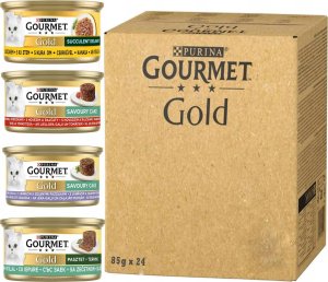 Purina Purina Gourmet Gold Mokra karma dla kota Mix smaków 85 g x 24 sztuki 1