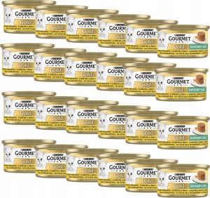 Purina Purina Gourmet Gold Savoury Cake Mokra karma dla kotów z kurczakiem i marchewką 85 g x 24 sztuk 1