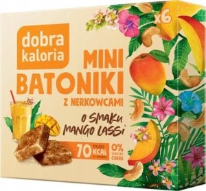 Dobra Kaloria Dobra kaloria Mini batoniki z nerkowcami o smaku mango lassi 102 g 1