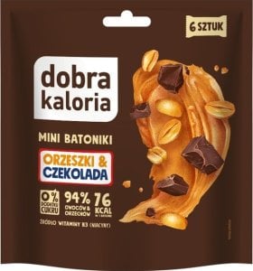 Dobra Kaloria Dobra kaloria Mini batoniki orzeszki&czekolada 108 g 1