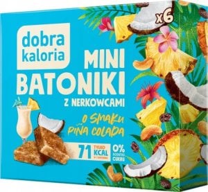 Dobra Kaloria Dobra kaloria Mini batoniki z nerkowcami o smaku pina colada 102 g 1