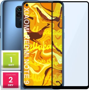 Hello Case SZKŁO HARTOWANE DO XIAOMI REDMI NOTE 9 PEŁNE NA CAŁY EKRAN SZKIEŁKO SZYBKA 1