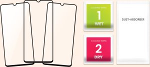 Hello Case 3-pak SZKŁO HARTOWANE DO Samsung Galaxy A12 na cały ekran 9H ochronne 5D 7