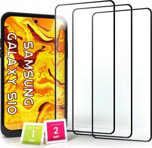 Hello Case 3-pak Szkło Hartowane do Samsung Galaxy S10 Ochronne Pełne Na cały ekran 5D 1