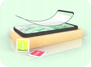 Hello Case Szkło Hybrydowe do Xiaomi Redmi Note 9 (szybka 9H, pełne 5D, ochronne) 4