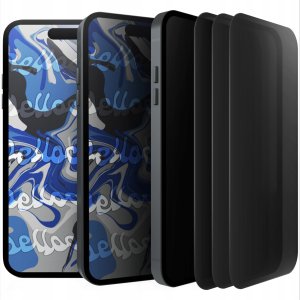 Hello Case [3-pak] Szkło Hartowane Do iPhone 15 PRO (Antyszpiegowskie, Ochronne, 9H) 1