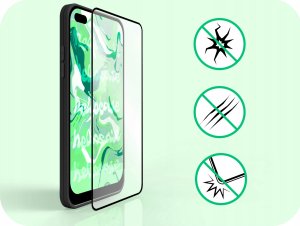 Hello Case Szkło Hybrydowe do Oppo Reno 4 LITE / 4 F / 4 SE (szybka 9H, pełne 5D) 2