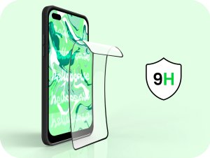 Hello Case Szkło Hybrydowe do Oppo Reno 4 LITE / 4 F / 4 SE (szybka 9H, pełne 5D) 3