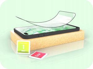 Hello Case Szkło Hybrydowe do Oppo Reno 4 LITE / 4 F / 4 SE (szybka 9H, pełne 5D) 4