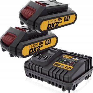 CAT 2x Akumulator CAT DXB2 18V 2.0Ah + Ładowarka DXC4 1