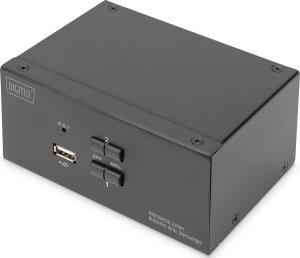 Przełącznik Digitus KVM Digitus Switch 2 Port, Dual Display, 4K, DP 1