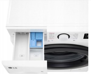 Pralka LG LG | Washing machine | F2WR508SWW | Energy efficiency class A-10% | Front loading | Washing capacity 8 kg | 1200 RPM | Depth 47.5 cm | Width 60 cm | Display | LED | Steam function | Direct drive | White 4